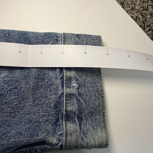 BDG Urban Outfitters Jean Jacket Distressed Cropped Grunge 90’s Women’s Medium - Picture 11 of 11